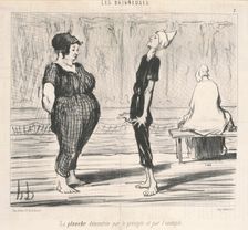 La planche démontree par le prècepte ..., 19th century. Creator: Honore Daumier