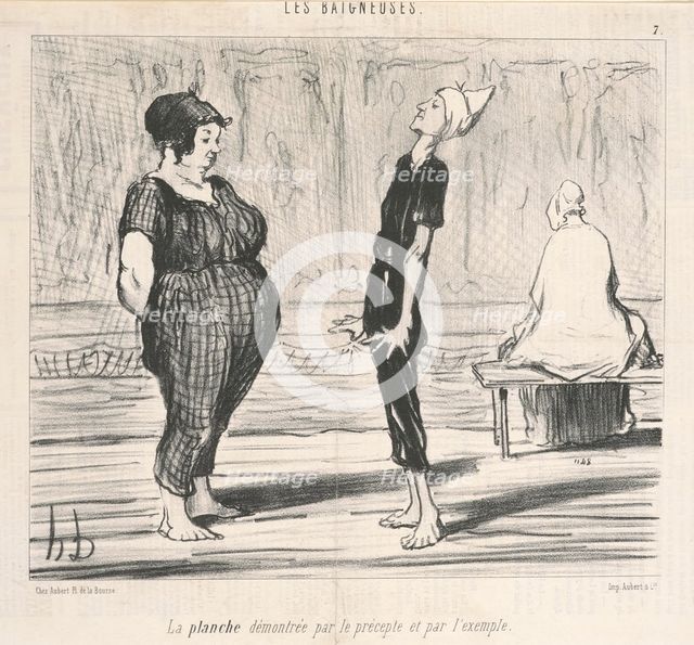 La planche démontree par le prècepte ..., 19th century. Creator: Honore Daumier.