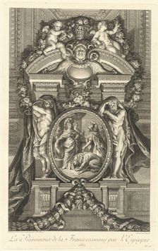 La Prééminence de la France reconnue par l'Espagne 1662 (The Preeminance..., [pl. 17], pub.1752. Creators: Jean-Baptiste Masse, Francois Bernard Lepicie