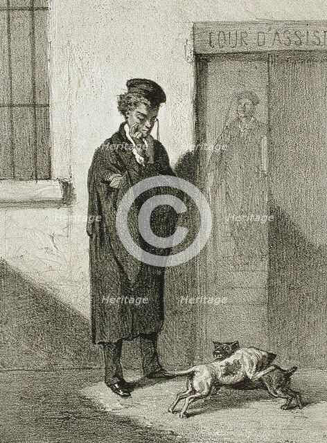 La Premiere cause, 1857. Creator: Félicien Rops.