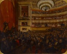 La première d'Hernani. Avant la bataille, 1903. Creator: Paul Albert Besnard