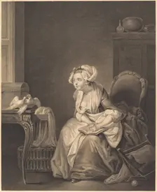 La premiere lecon d'amour. The First Love Lesson. Creator: Nicolas-Joseph Voyez