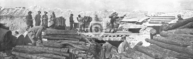 'La preparation de l'offensive de Champagne; l'offensive de Champagne...1915 (1924) Creator: Unknown.