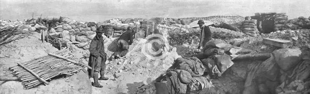 'La preparation de l'offensive de Champagne; l'offensive de Champagne..., 1915 (1924). Creator: Unknown.