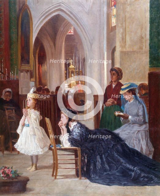 La prière, mid-late 19th century.  Creator: Auguste Dutuit.