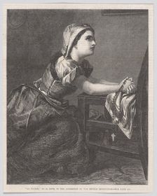 La Prière (The Prayer), from "Illustrated London News", March 2, 1867. Creator: William Luson Thomas