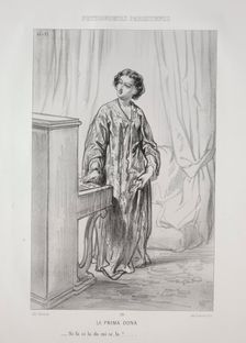 La Prima Dona. Creator: Paul Gavarni (French, 1804-1866)