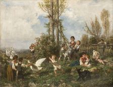La primavera (Spring), 1868. Creator: Palizzi; Filippo (1818-1899)