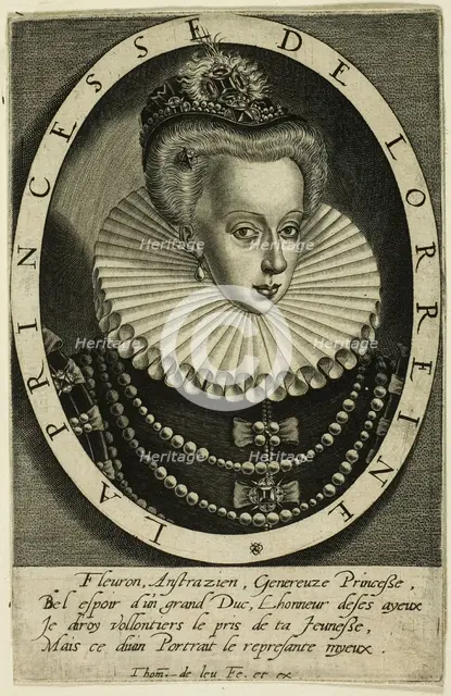 La Princesse de Lorreine, 1570/1600. Creator: Thomas de Leu.