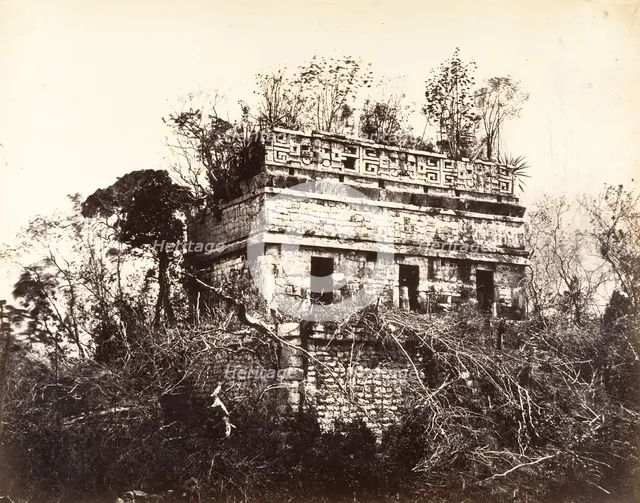 La Prison, à Chichen-Itza, 1857-89. Creator: Désiré Charnay.