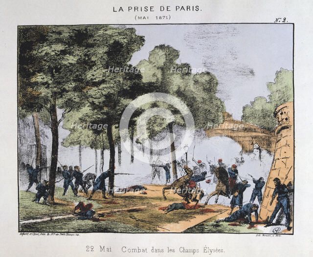 'La Prise de Paris', 22 May 1871. Artist: Anon