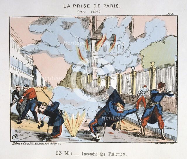 'La Prise de Paris', 23 May 1871. Artist: Anon