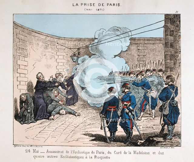 'La Prise de Paris', 24 May 1871. Artist: Anon