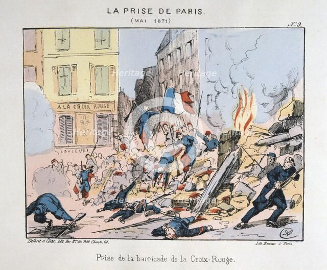 'La Prise de Paris', May 1871. Artist: Anon