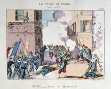 La Prise de Paris May 1871. Artist: Anon