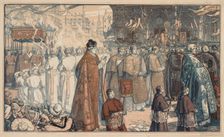La Procession de la Fête-Dieu à Nantes, 1901. Creator: Auguste Louis Lepère (French, 1849-1918)