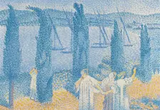 La Promenade Ou Les Cypres, 1897. Creator: Henri-Edmond Cross