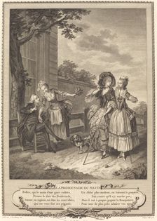 La promenade du matin, 1774. Creator: Charles Louis Lingée