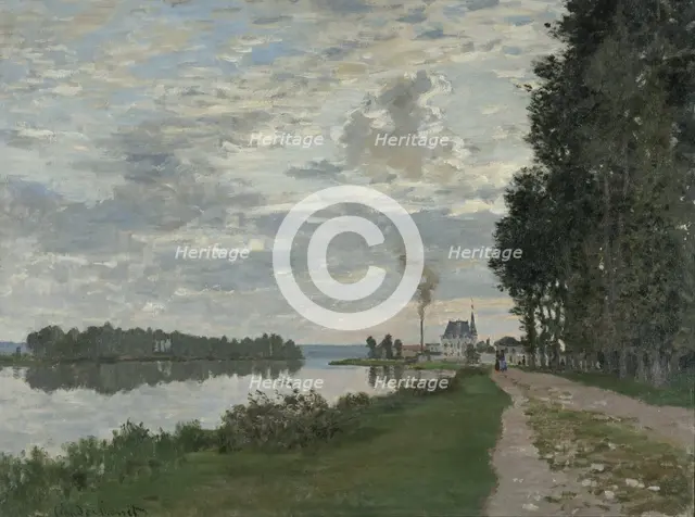 La Promenade d'Argenteuil. Artist: Monet, Claude (1840-1926)