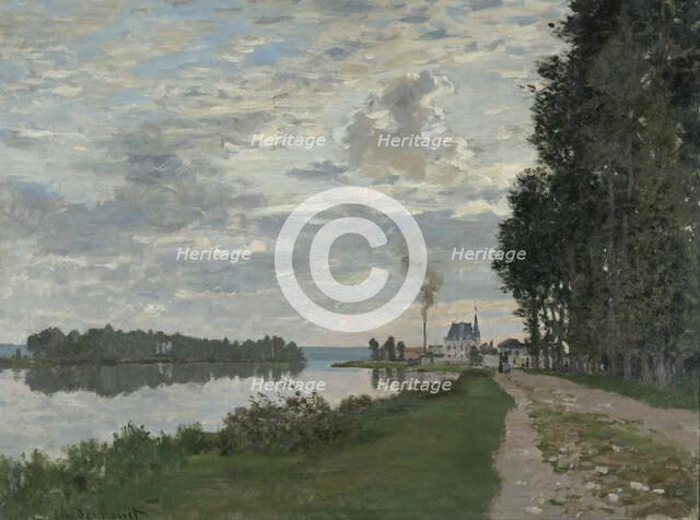 La Promenade d'Argenteuil. Artist: Monet, Claude (1840-1926)