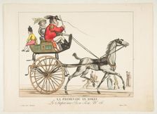 La Promenade en Bokei; Le Suprême Bon-Ton No. 26, 1816. Creator: Adrien Pierre François Godefroy the Younger