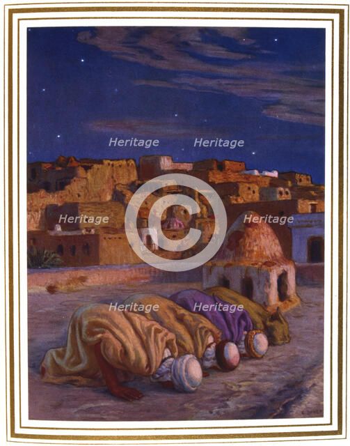 La prosternation (La priere)' ('Prayer of Prostration'), 1918. Artist: Etienne Dinet