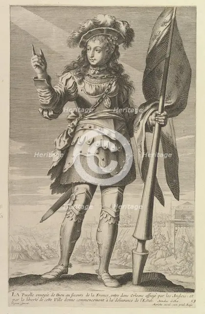 La Pucelle d'Orléans, 1647. Creators: Gilles Rousselet, Abraham Bosse.