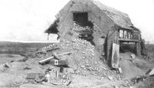 La Puissance de Notre Artillerie; Les restes d'une maison "blindee": reinforcee..., 1916 (1924) Creator: Unknown