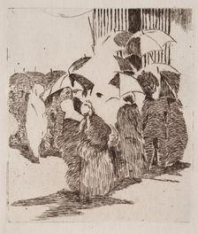 La queue davant la boucherie. Creator: Edouard Manet (French, 1832-1883)