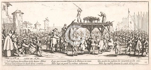 La Roue (Breaking on the Wheel), 1633. Creator: Jacques Callot.