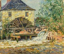 La roue du moulin (The mill wheel), 1918. Creator: Maufra, Maxime (1861-1918)