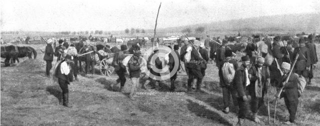 'La Roumanie Envahie; Paysans de la Dobroudja emigrant vers le Nord', 1916. Creator: Unknown.