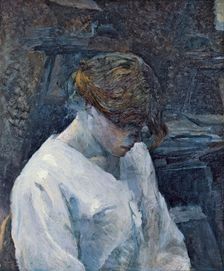 La Rousse in a White Blouse, 1889. Artist: Toulouse-Lautrec, Henri, de (1864-1901)