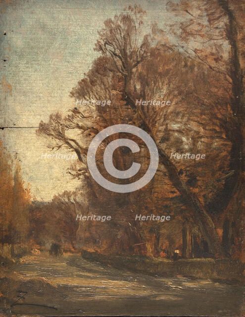 La route, between 1850 and 1860. Creator: Felix Francois Georges Philibert Ziem.