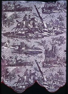 La Route de Jouy (The Road to Jouy) (Furnishing Fabric), France, c. 1820. Creator: Favre-Petitpierre et Cie