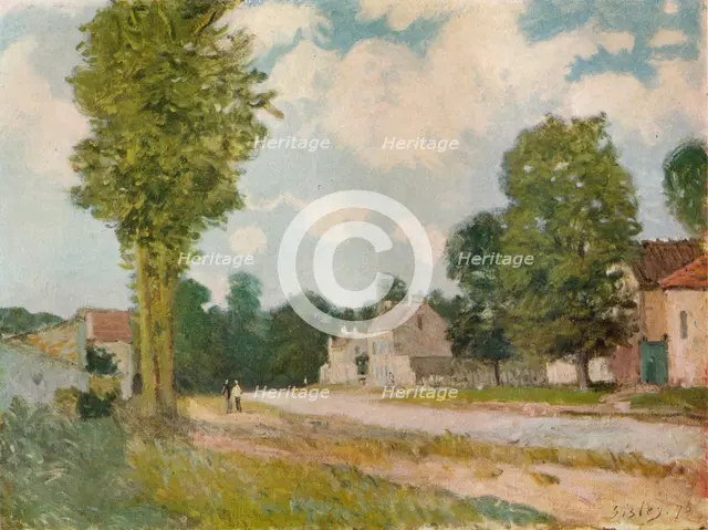 La Route de Versailles, 19th century, (1929). Artist: Alfred Sisley