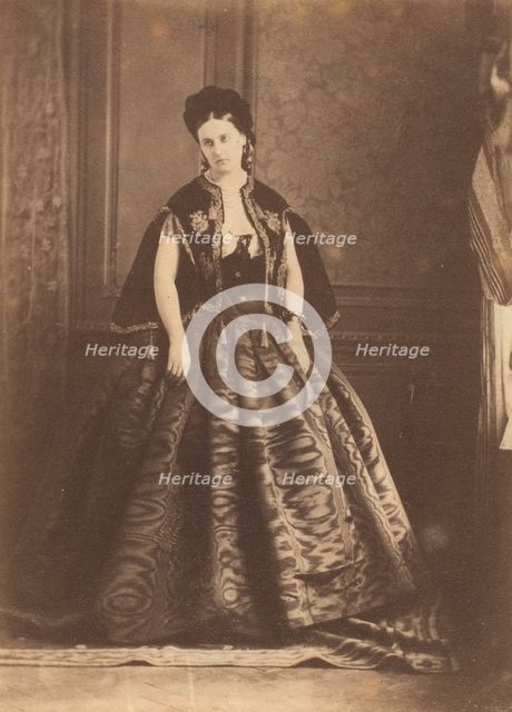 La robe de moiré, 1860s. Creator: Pierre-Louis Pierson.