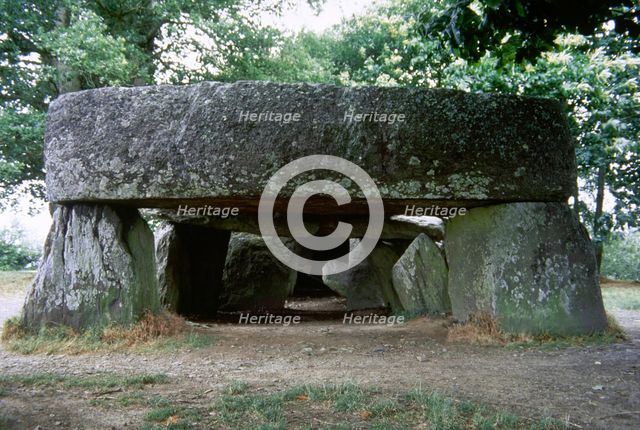 La Roche-aux-Fees (The Faireis' Rock), Essé, Brittany, France, 3000-2500 BC (1997). Creator: LTL.