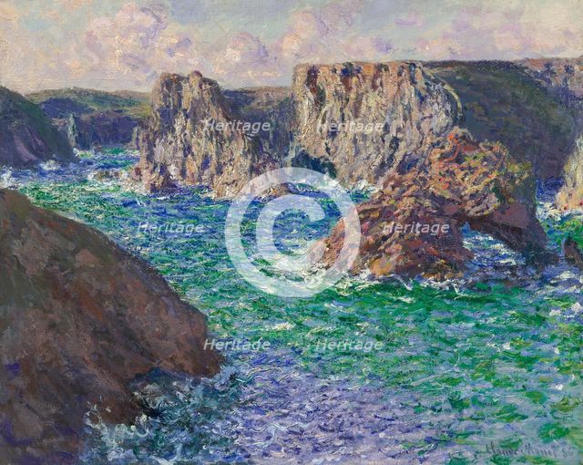 La Roche Guibel, Port-Domois, 1886. Creator: Monet, Claude (1840-1926).