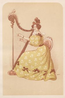 La Romance, 1898. Creator: Auguste Roedel (French, 1859-1900); Imprimerie Champenois