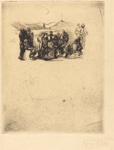 La Ronde, probably 1883. Creator: Auguste Rodin