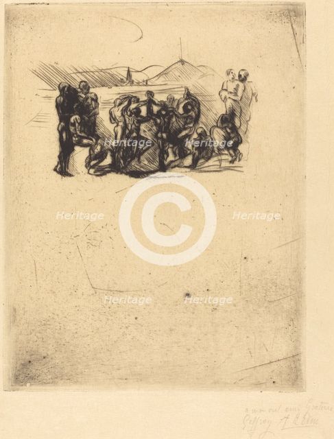 La Ronde, probably 1883. Creator: Auguste Rodin.
