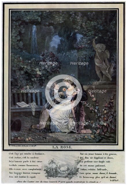 'La Rose', 1788 (1931).Artist: Philibert Louis Debucourt