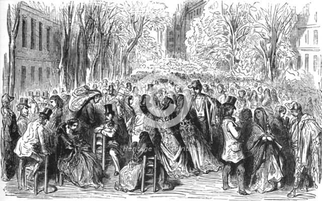 ''La Rambla, at Barcelona; Notes on Spain', 1875. Creator: Unknown.