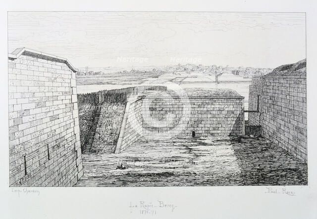 La Rapee-Bercy, Siege of Paris, 1870-1871.  Artist: Paul Roux