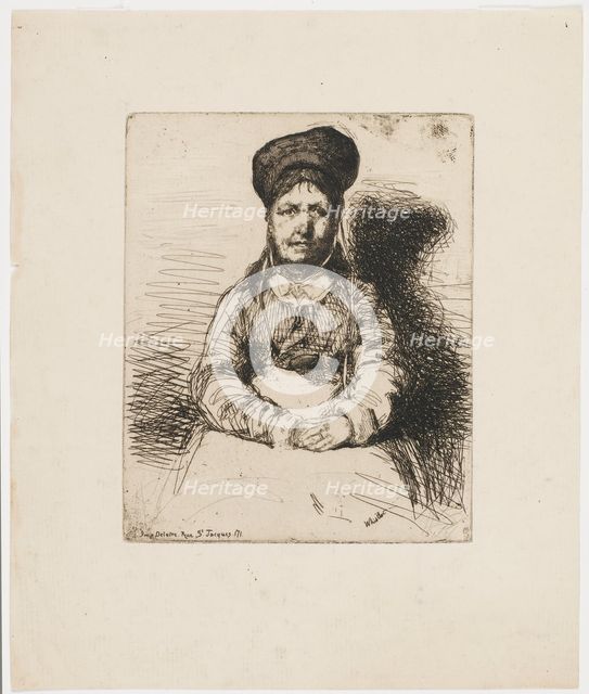 La Retameuse. One of the Twelve Etchings from Nature (The French Set), 1858. Creator: James Abbott McNeill Whistler.