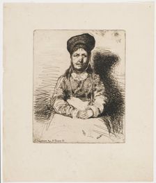 La Retameuse. One of the Twelve Etchings from Nature (The French Set), 1858. Creator: James Abbott McNeill Whistler