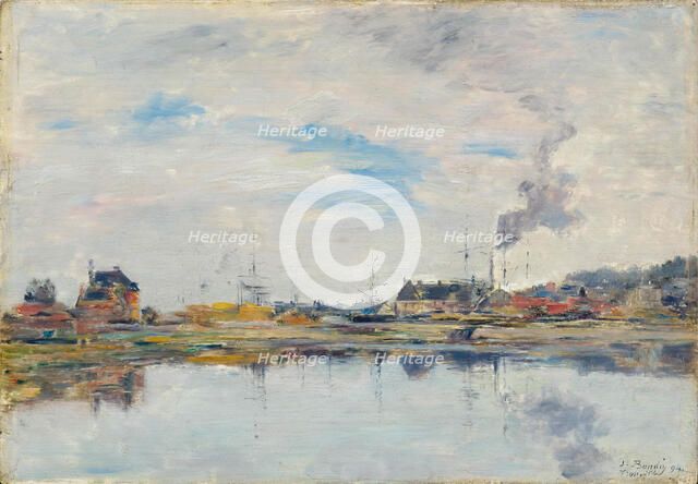 La retenue à Trouville, 1894. Creator: Boudin, Eugène-Louis (1824-1898).