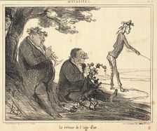 La Retour de l'âge d'or, 1856. Creator: Honore Daumier