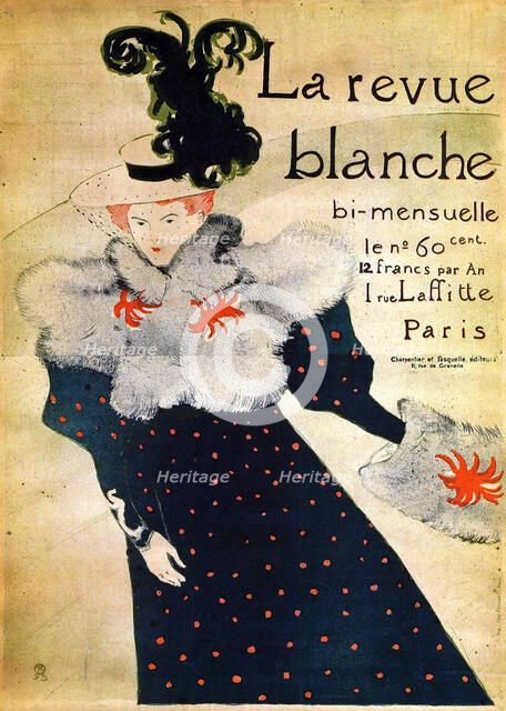 'La Revue Blanche', c19th century.  Artist: Henri de Toulouse-Lautrec